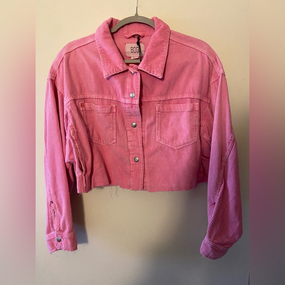 BDG Cropped denim/ corduroy jacket